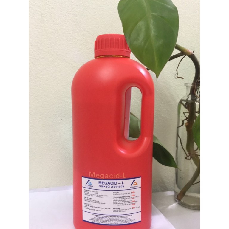 Sữa tăng ăn tăng cơ Megacid L+ Plus trong chăn nuôi